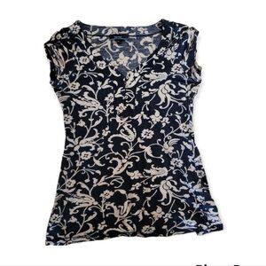 Nautica Floral Demask Top